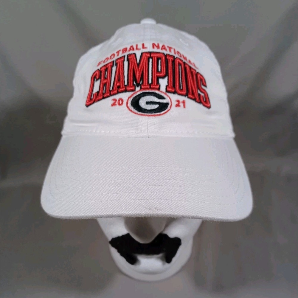 Georgia Bulldogs Hat White Strapback 2021‎ National Champions Legady Brand
